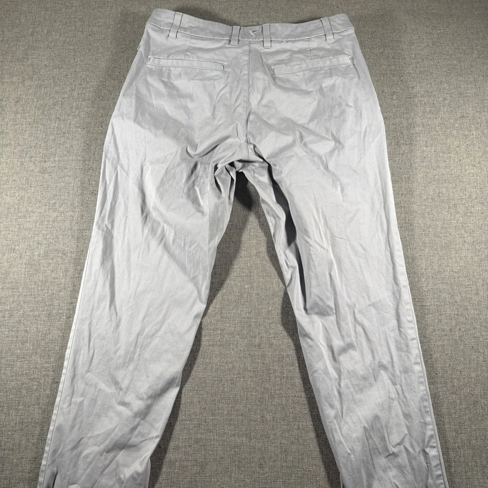 Birddogs Chino Pants Mens 32x32 Light Gray Lined‎ Stretch Boomstick Chinos